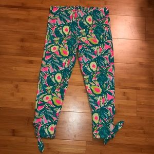 Lilly Pulitzer crop avocado leggings
